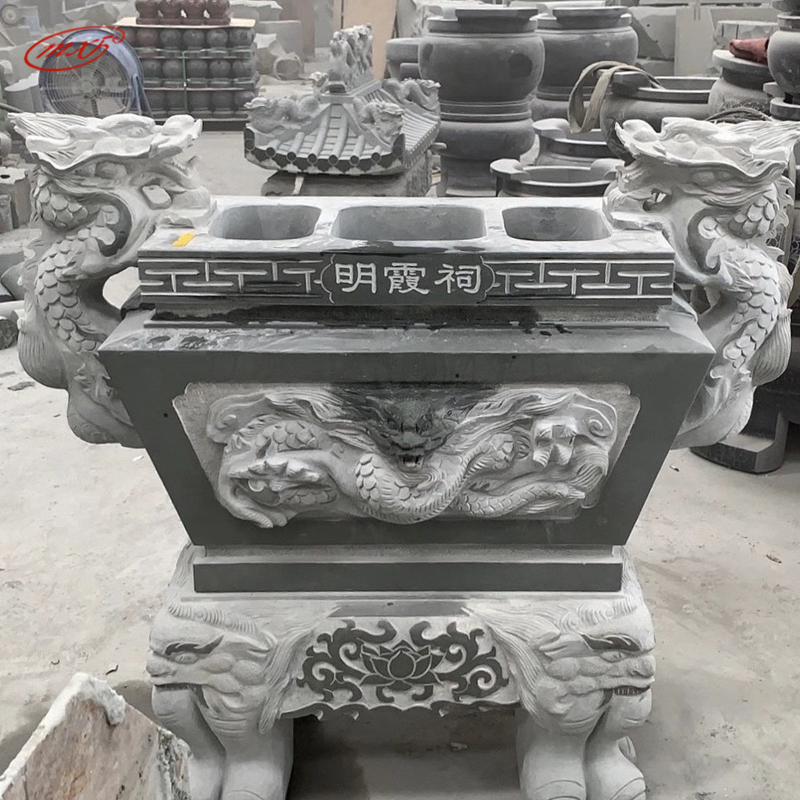 厂家青石香炉鼎石雕鼎方鼎雕塑大鼎汉白玉户外寺院雕刻摆件MXFSD-XL3326