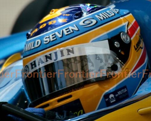 Frontier / 2006年 F.アロンソ 実使用ヘルメット 直筆サイン入り