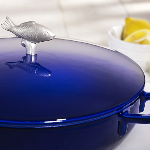 Staub Fish Cocotte - Blue 28 cm