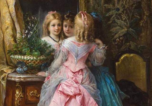 ロココ調 マリーアントワネット額絵103 アンティークゴールド