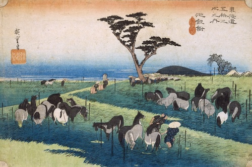 東海道五拾三次之内 池鯉鮒 首夏馬市 | 歌川広重 | 収蔵品詳細 | 作品