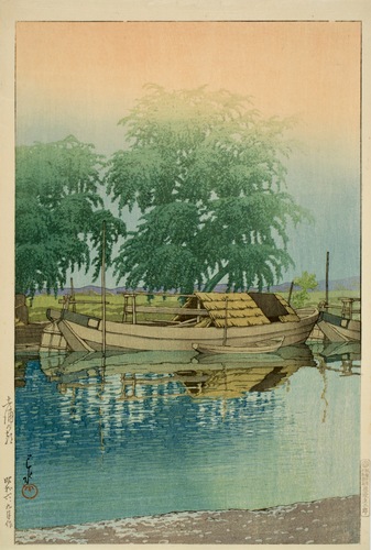 土浦の朝 | 川瀬巴水 | 収蔵品詳細 | 作品を知る | 東京富士美術館