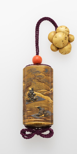 足柄山蒔絵金工象嵌印籠 銘 可交斎枩山（榮） | 白井可交斎 | 収蔵品