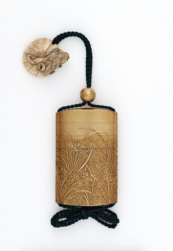 蘭蒔絵印籠 銘 官工／梶川文龍斎（花押） | 梶川文龍斎 | 収蔵品詳細