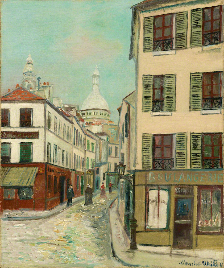 モンマルトル、ノルヴァン通り | モーリス・ユトリロ | 収蔵品詳細