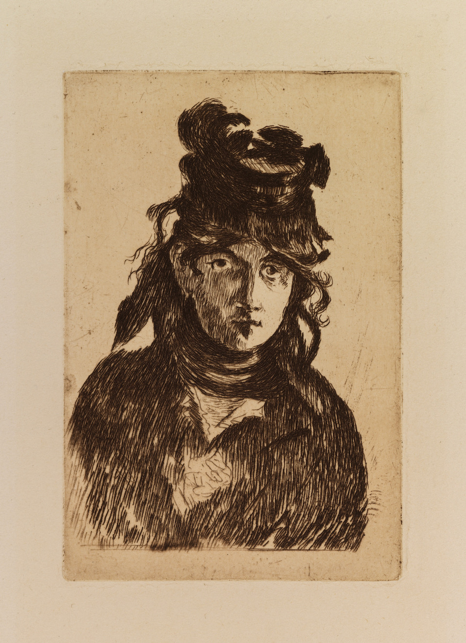 ベルト・モリゾ（「マネ、30点のオリジナル・エッチング集」より