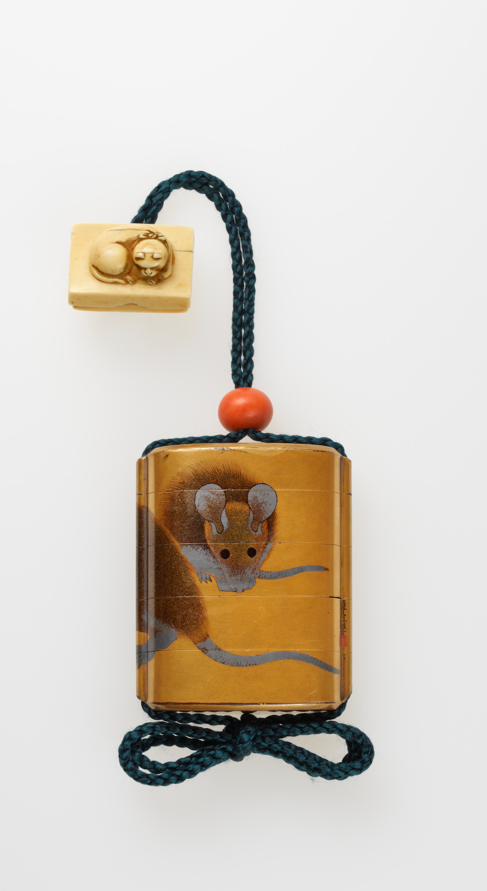 鼠蒔絵印籠 銘 鹽見政誠（圖） | 塩見政誠 | 収蔵品詳細 | 作品を知る