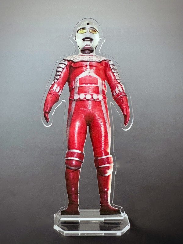 ニセ・ウルトラセブン」アクリルジオラマ（地球防衛軍マーク