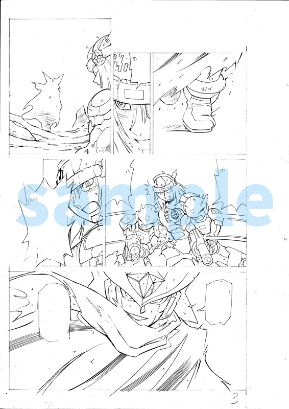 鷹岬 ロックマンワークス SSR（スーパースペシャルレア）＋複製原画5枚