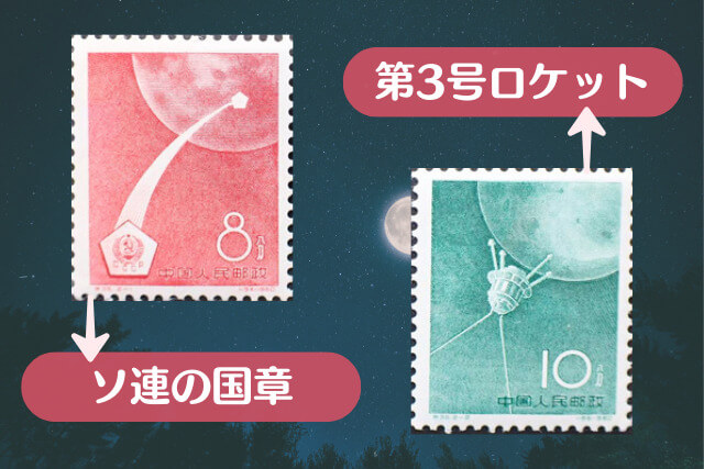 中国が祝うソ連の偉業が切手に！1960年「ソ連の月ロケット」の切手詳細