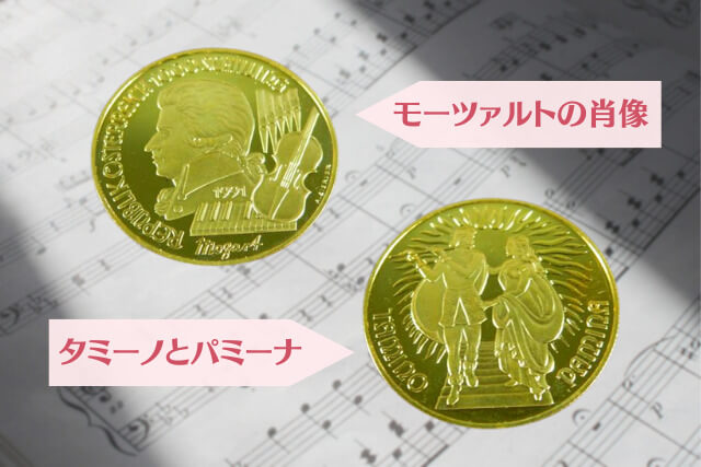 モーツァルト没後200年記念｜1000シリング金貨「魔笛」をご紹介｜古銭