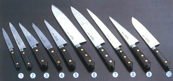 洋包丁 ミソノ スウェーデン鋼包丁-ぺティーナイフ-骨スキ-牛刀-筋引