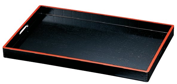 ABS枠 脇取盆 黒天朱の通販-フクジネット/業務用漆器