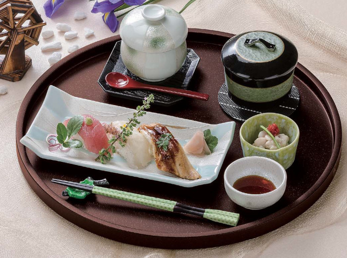 DX懐石丸盆 ブラウンメタ 弱SLの通販-フクジネット/業務用漆器 給仕盆