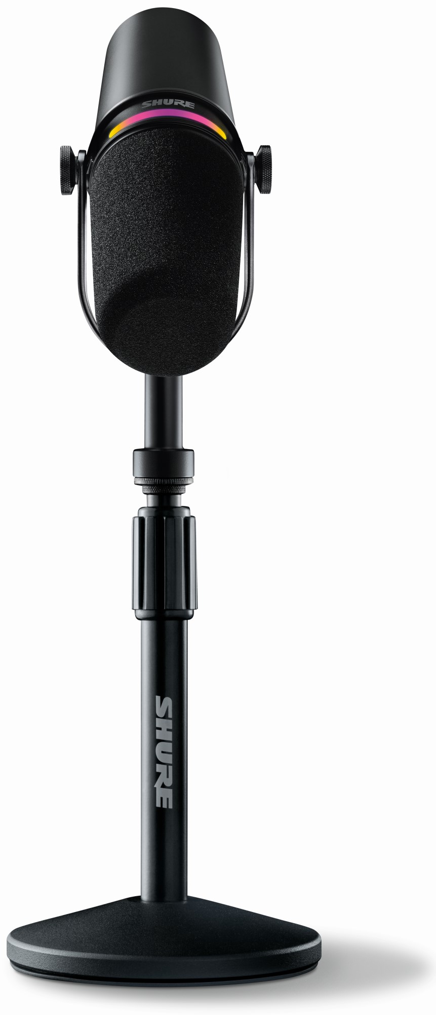Shure MV7+-K-BNDL Dynamic Podcast Microphone with Stand, Black