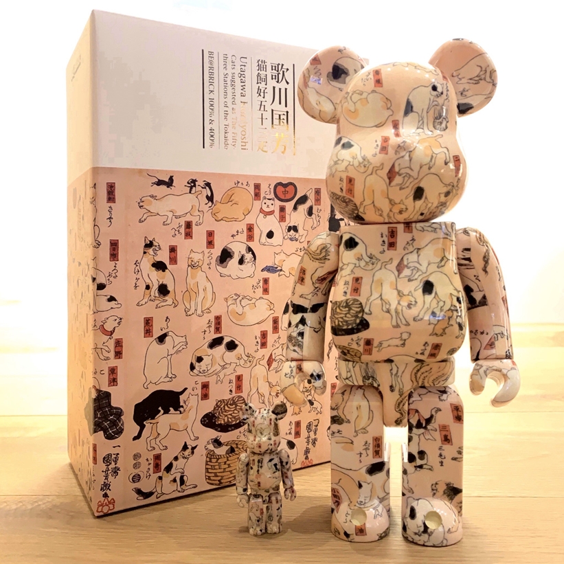 歌川国芳 猫飼好五十三疋 ベアブリック 400% 100% BE@RBRICK