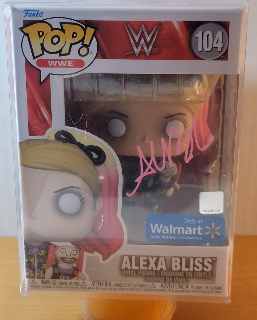 Alexa Bliss WWE Superstar Autographed Funko Pop with JSA Witnessed