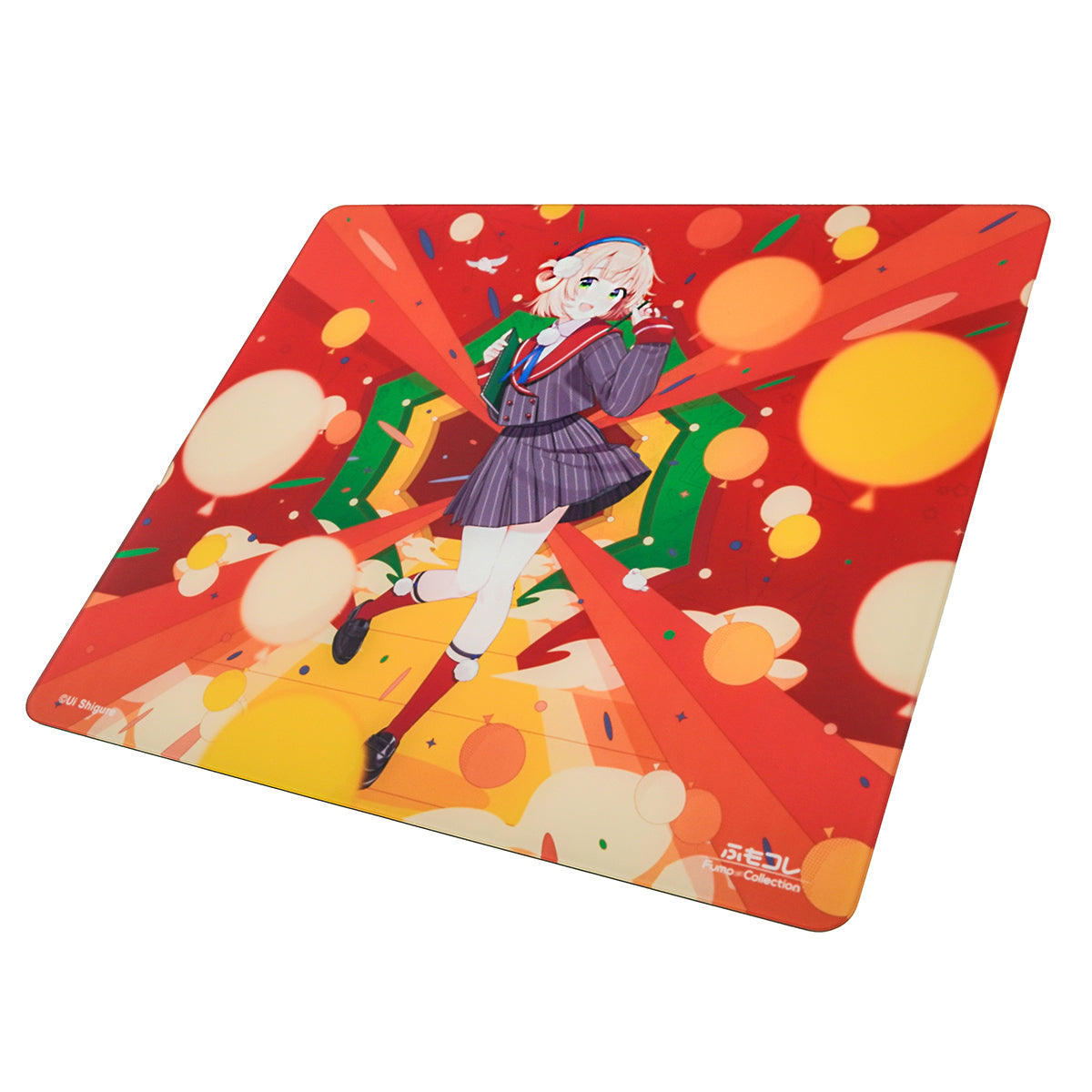 ふもコレ × しぐれうい5周年記念 Dream Gamer Thunder Glass Mousepad
