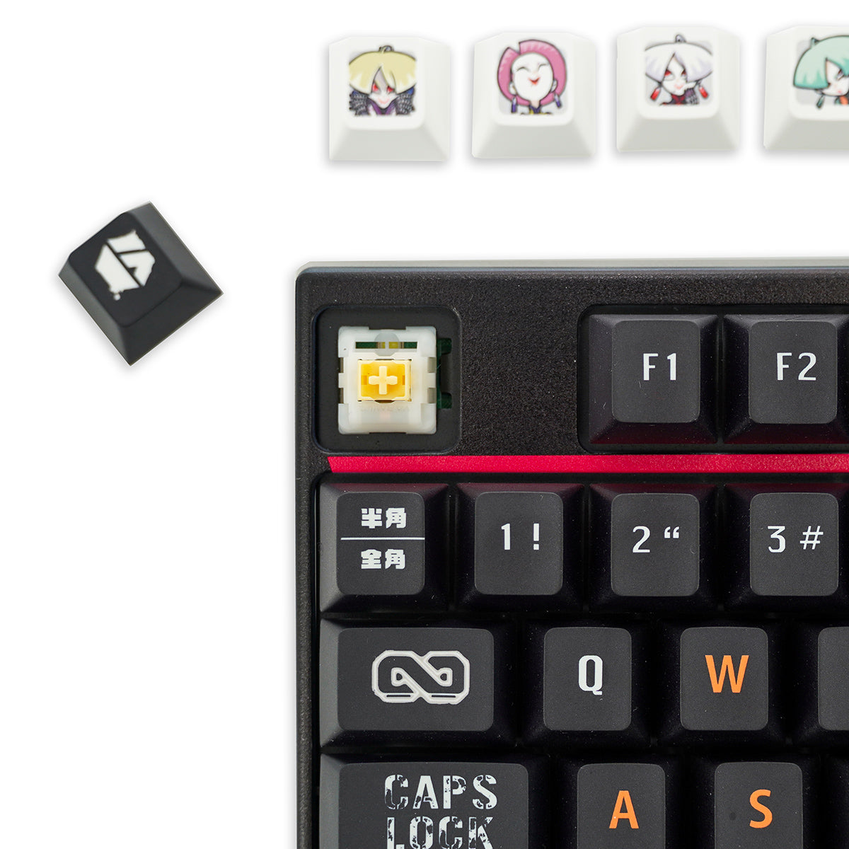 ふもコレ × STREET FIGHTER 6 キーキャップセット A.K.I.｜ふもコレ