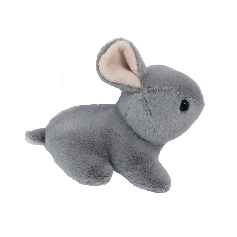 Plush Laying Gray Bunny 6