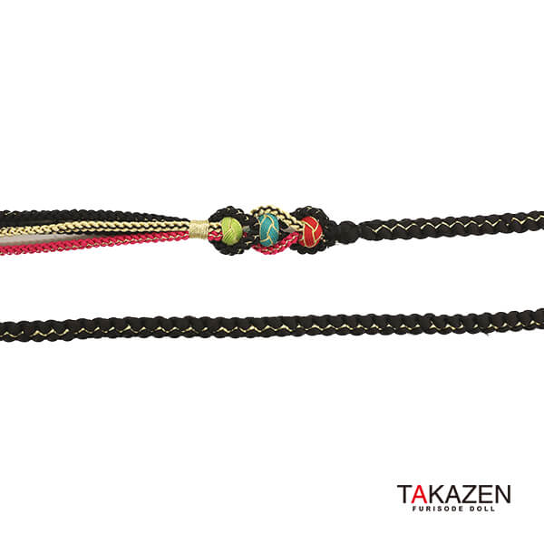 シンプル古典帯締めネットレンタル 紫/赤/黒/ピンク/ブルー/グリーン(6