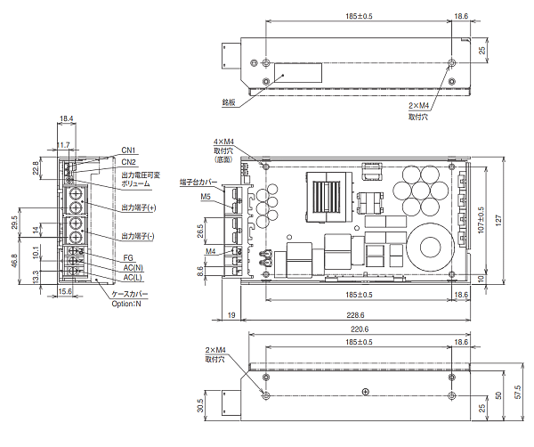 AEA1000F-36 コーセル スイッチング電源｜通販｜フルタカパーツオンライン