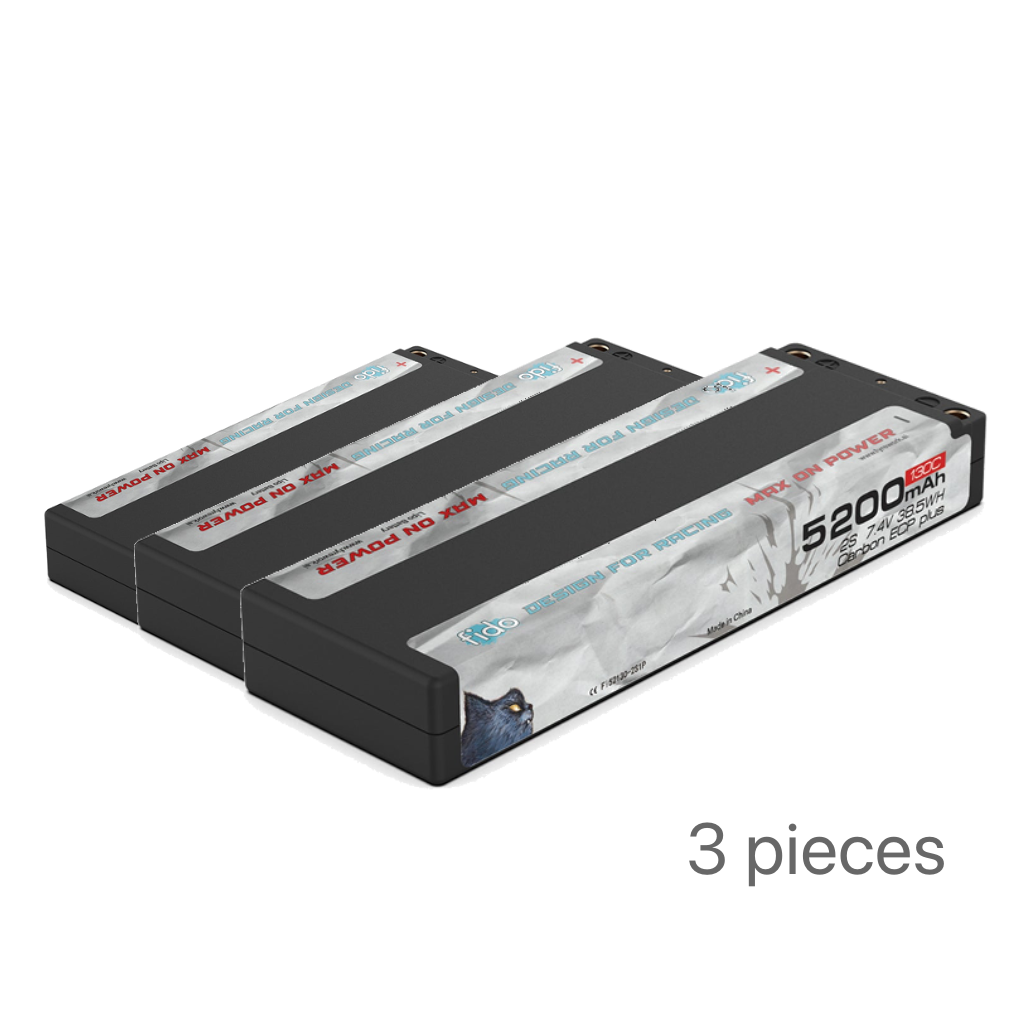 Fi52130-2S1P Fido RC Sport Lipo Battery 5200mAh 7.4V Stick Pack