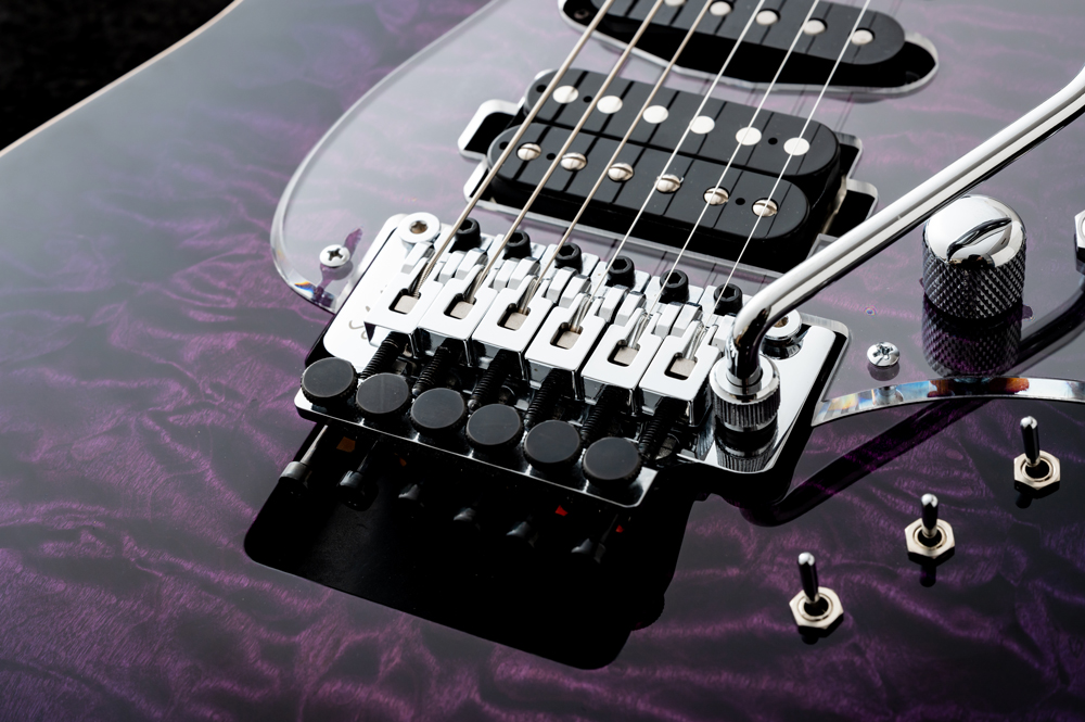 G-Life Guitars /“Cross Edge” Quilt Top / Wizard Purple Burst
