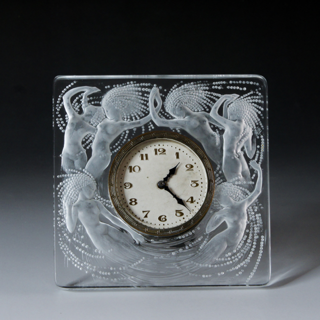 置時計：ナイアード」ルネ・ラリックのデスクウェア《ギャルリーオルフェ》