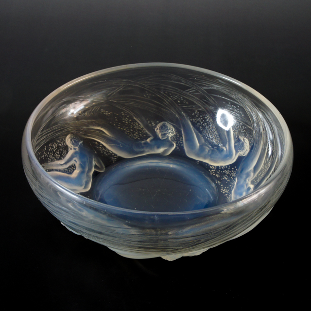 鉢：オンディーヌ」ルネ・ラリックの鉢＆皿《ギャルリーオルフェ》