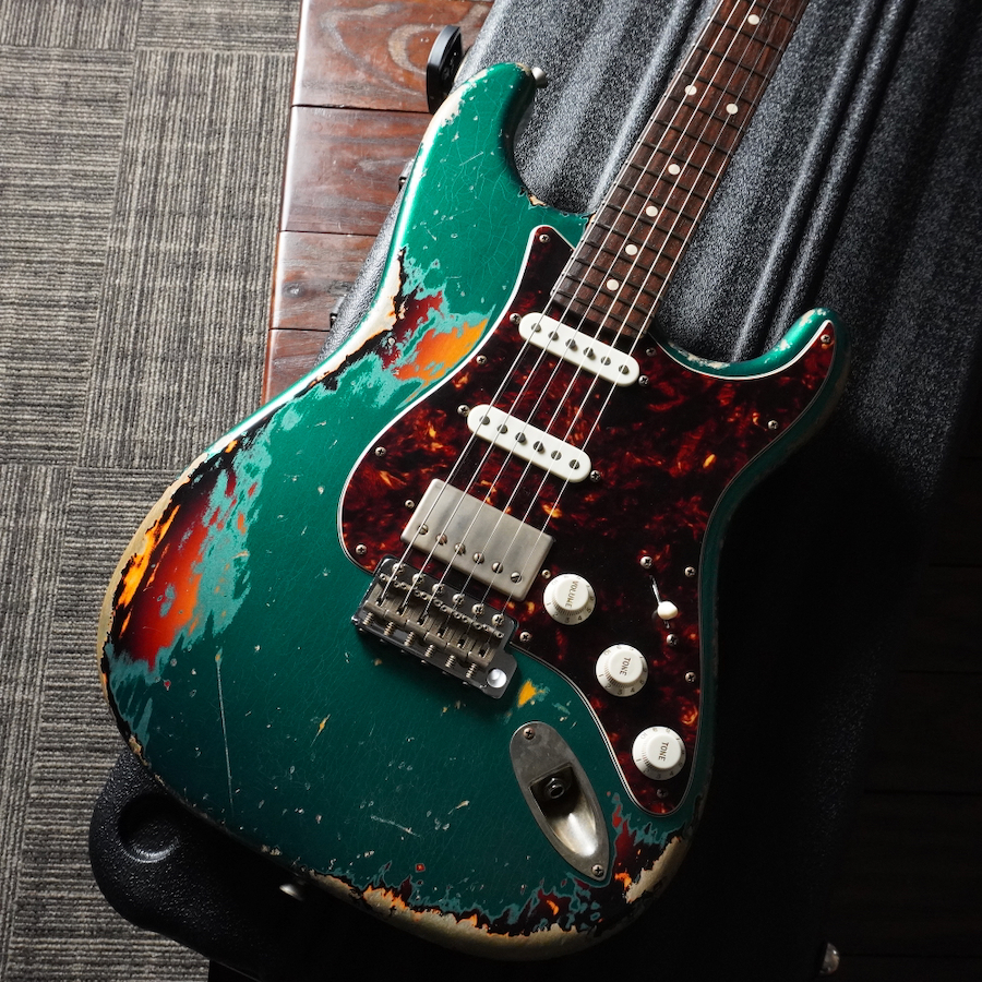 在庫情報/Xotic XSC-2 w/Master Grade Neck SW Green Over 3CS H Aged