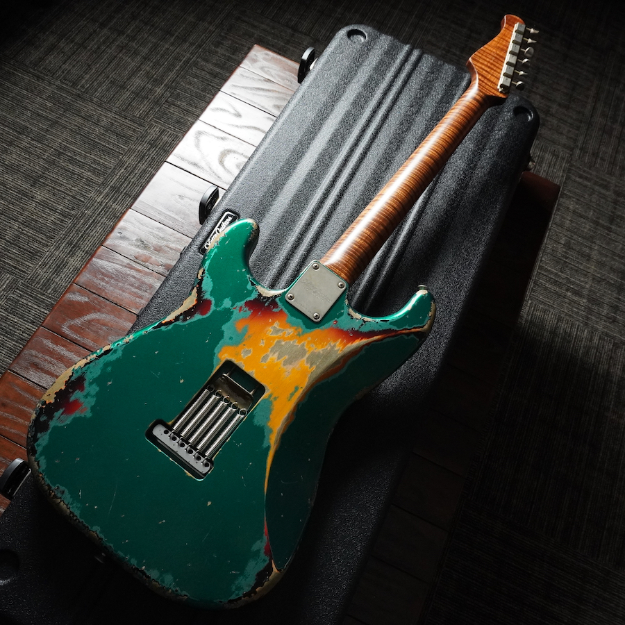 在庫情報/Xotic XSC-2 w/Master Grade Neck SW Green Over 3CS H Aged