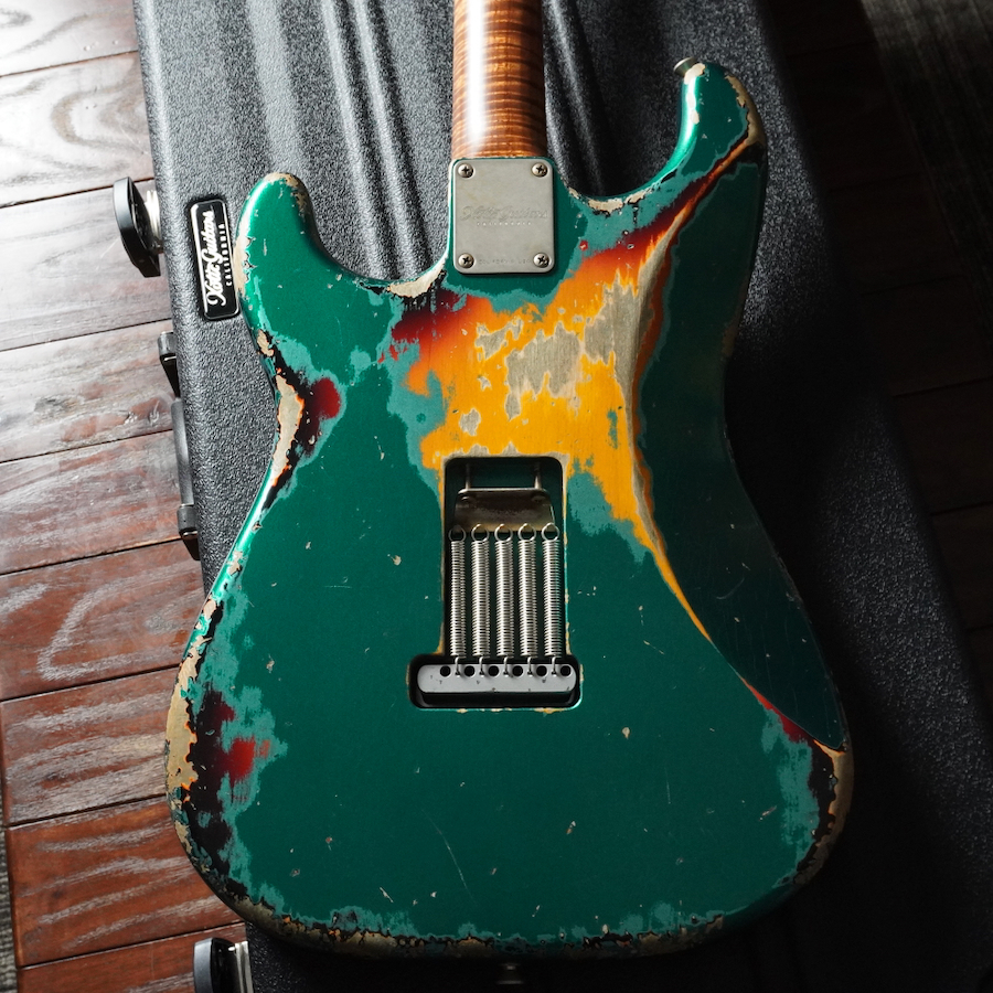在庫情報/Xotic XSC-2 w/Master Grade Neck SW Green Over 3CS H Aged