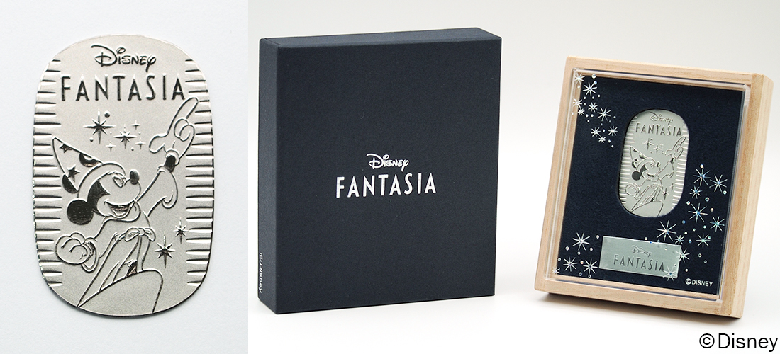 ナガホリ ディズニー ファンタジア純金・純プラチナ小判 ジュエリー