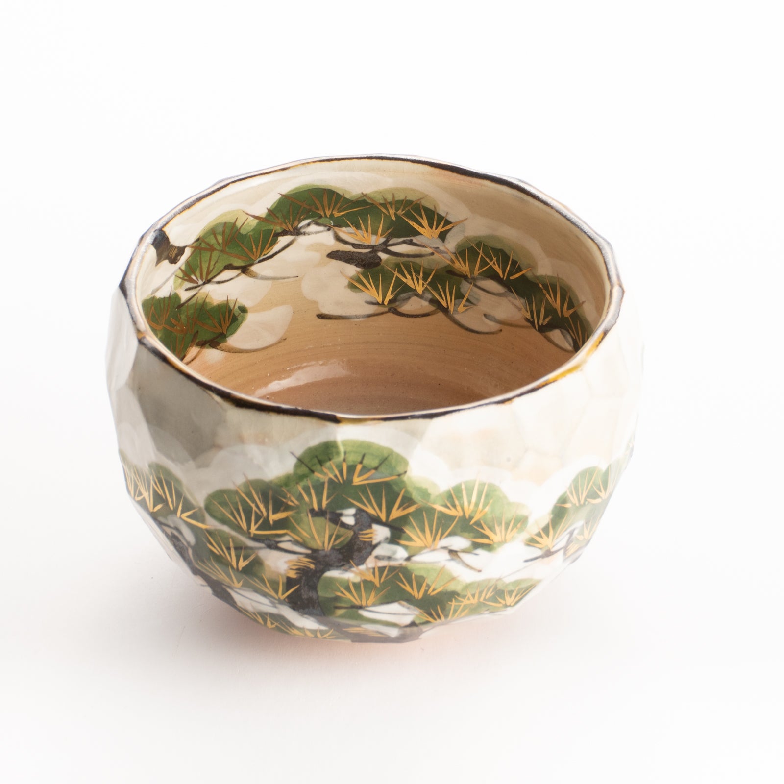 京都 清水焼】抹茶碗 雪松之図 俊山窯｜コトポッター