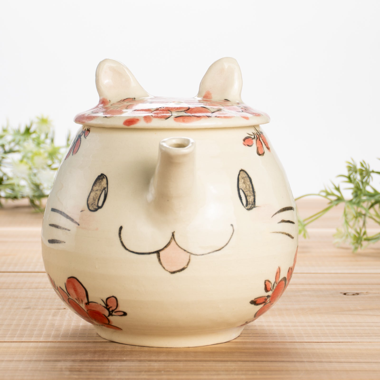 京都 清水焼】ティーポット ねこちゃん 工房咲良｜コトポッター