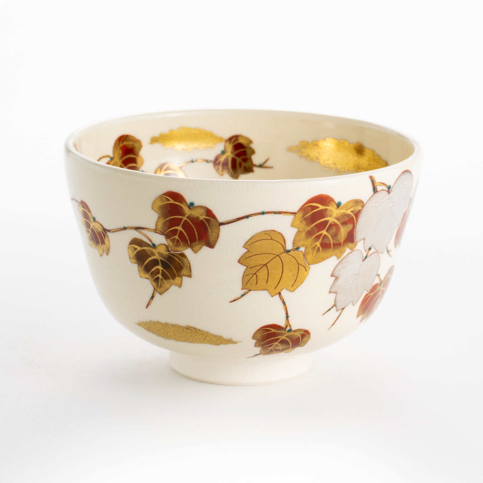 京都 清水焼】抹茶碗 蔦画 雄峰｜コトポッター