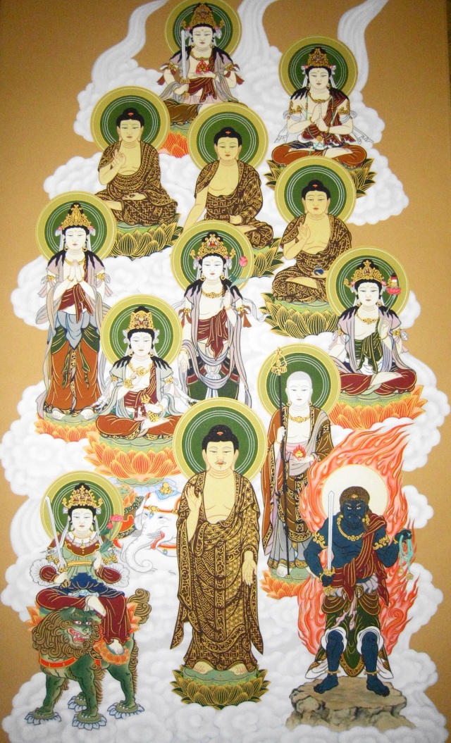 掛け軸 天台十三佛◇武藤紅雲(真作・新品)