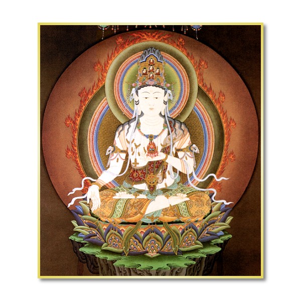 仏画色紙 虚空蔵菩薩 - 香老舗 高野山大師堂