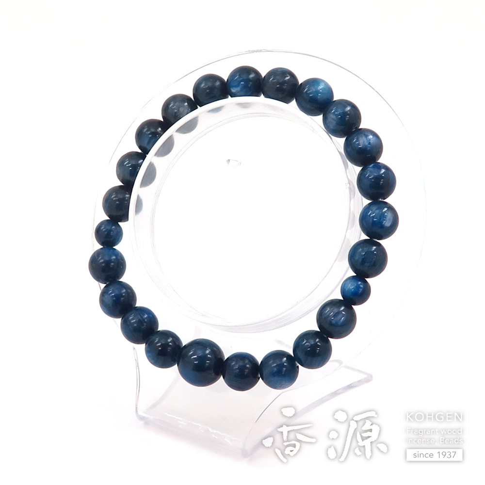 カイヤナイト 8mm玉 ブレスレット 共仕立て 限定品Bの通販 - お香専門