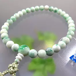 女性用数珠 最高級糸魚川翡翠 8mm玉 共仕立て 限定品の通販 - お香専門