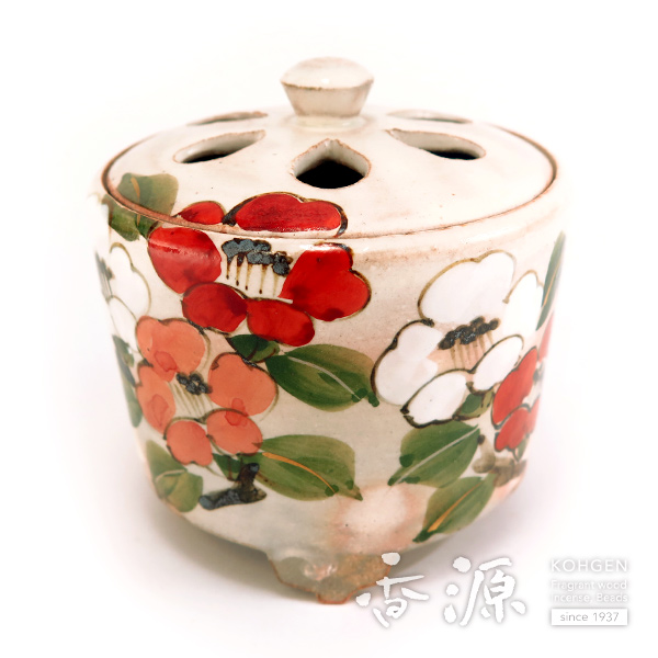 京焼・清水焼 香炉 乾山手（けんざんて） 椿の通販 - お香専門店香源