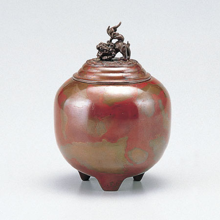 高岡銅器 香炉 夏目形香炉 本焼朱銅色の通販 - お香専門店香源