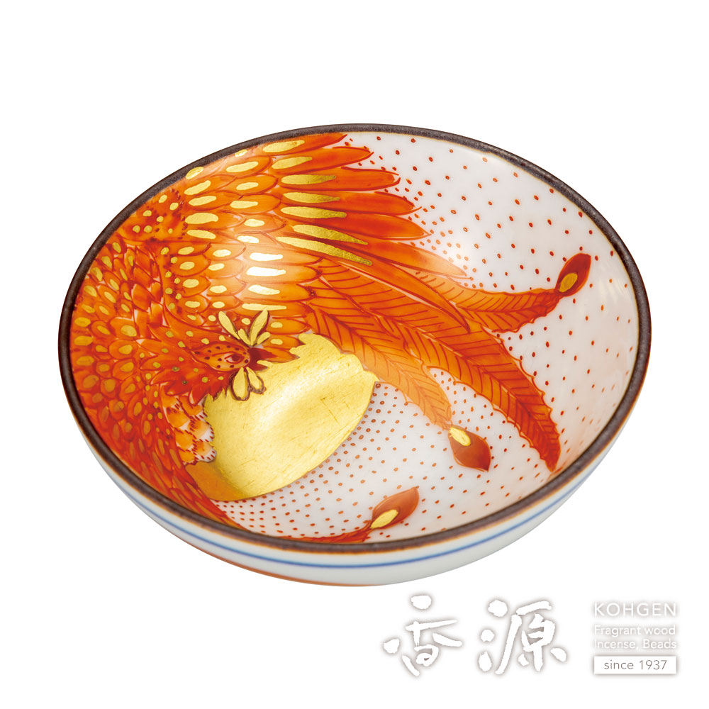 九谷焼 平盃 赤絵鳳凰 福田良則の通販 - お香専門店香源