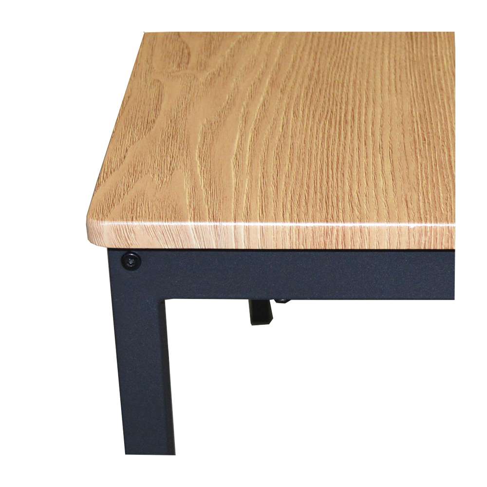 LIFELEX 4人掛け用テーブル＆ チェア5点セット OAK／BK2個口