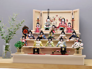 雛人形 / 柿沼東光 / 華宮 十五人飾り – 人形の鯉徳 オンラインショップ