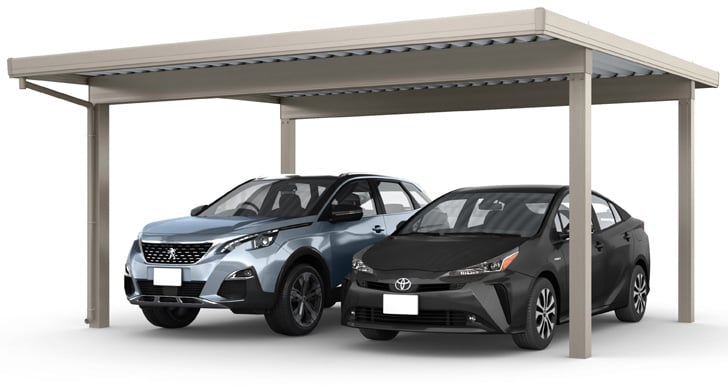 カーポートST 3000タイプ 2台用」の価格｜リクシル物販【コウケンストア】