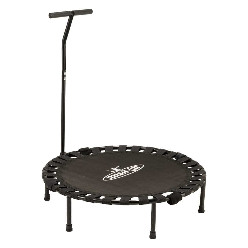 ハンドル付き フォールディングトランポリン ブラック IMC