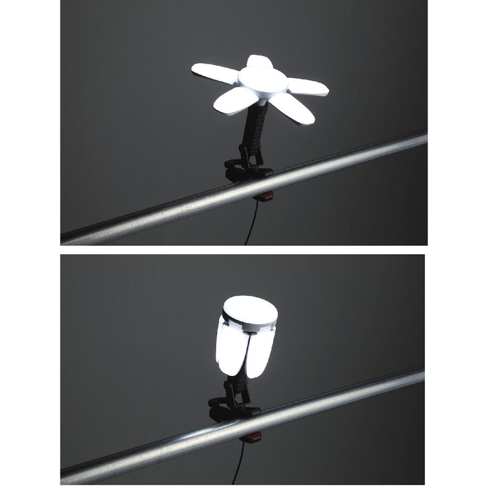 RETZLINK 5枚羽 LEDライト クリップ付 屋内用 6000