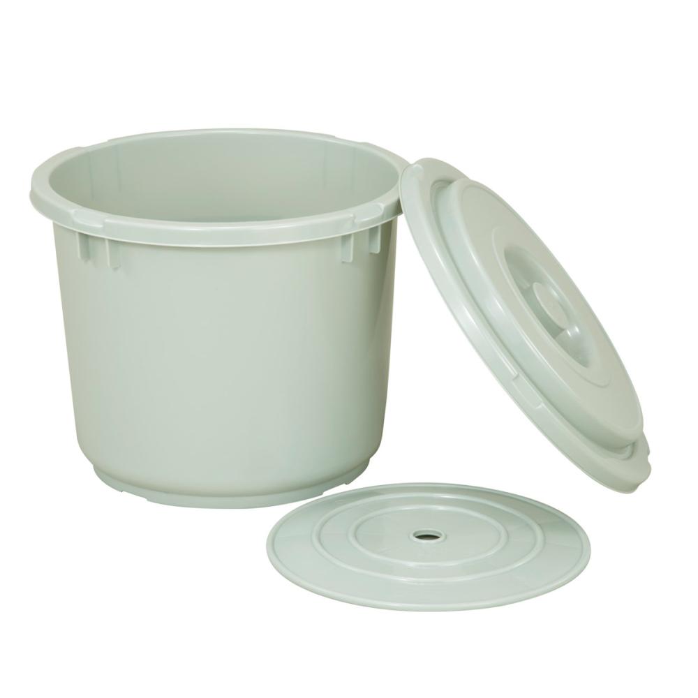 新輝合成 漬物容器 75型 グレー フタ・押しフタ付き の通販